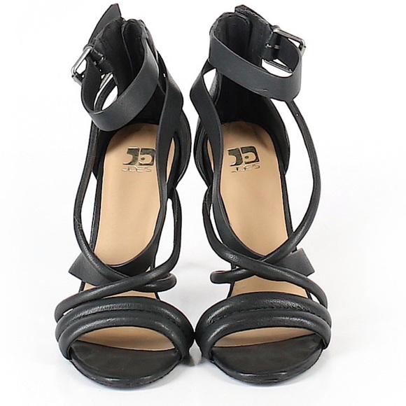 Joes Jeans Black Strappy Heels. - Picture 2 of 2
